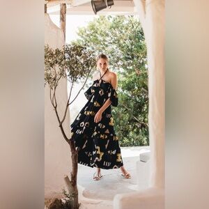 Black and Gold Off-Shoulder Dress, Size S, M, New With Tags